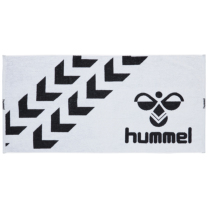 hummel-SPORTSバスタオル 白×黒