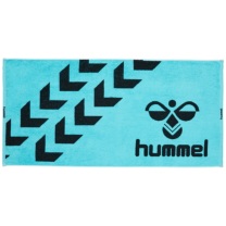 hummel-SPORTSバスタオル 青×黒