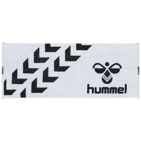 hummel-SPORTSスポーツタオル 白×黒