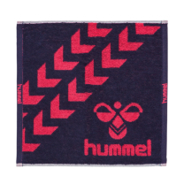 hummel-SPORTSハンドタオル ネイビー×S.ピンク