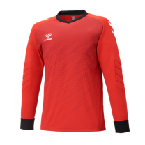 22FWhummel-SPORTSゴールキーパーシャツ（パッド付き） 赤