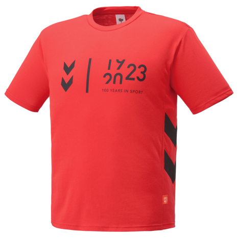 hummel-SPORTS23SSF&Oslash;JE シグネチャーTシャツ 赤