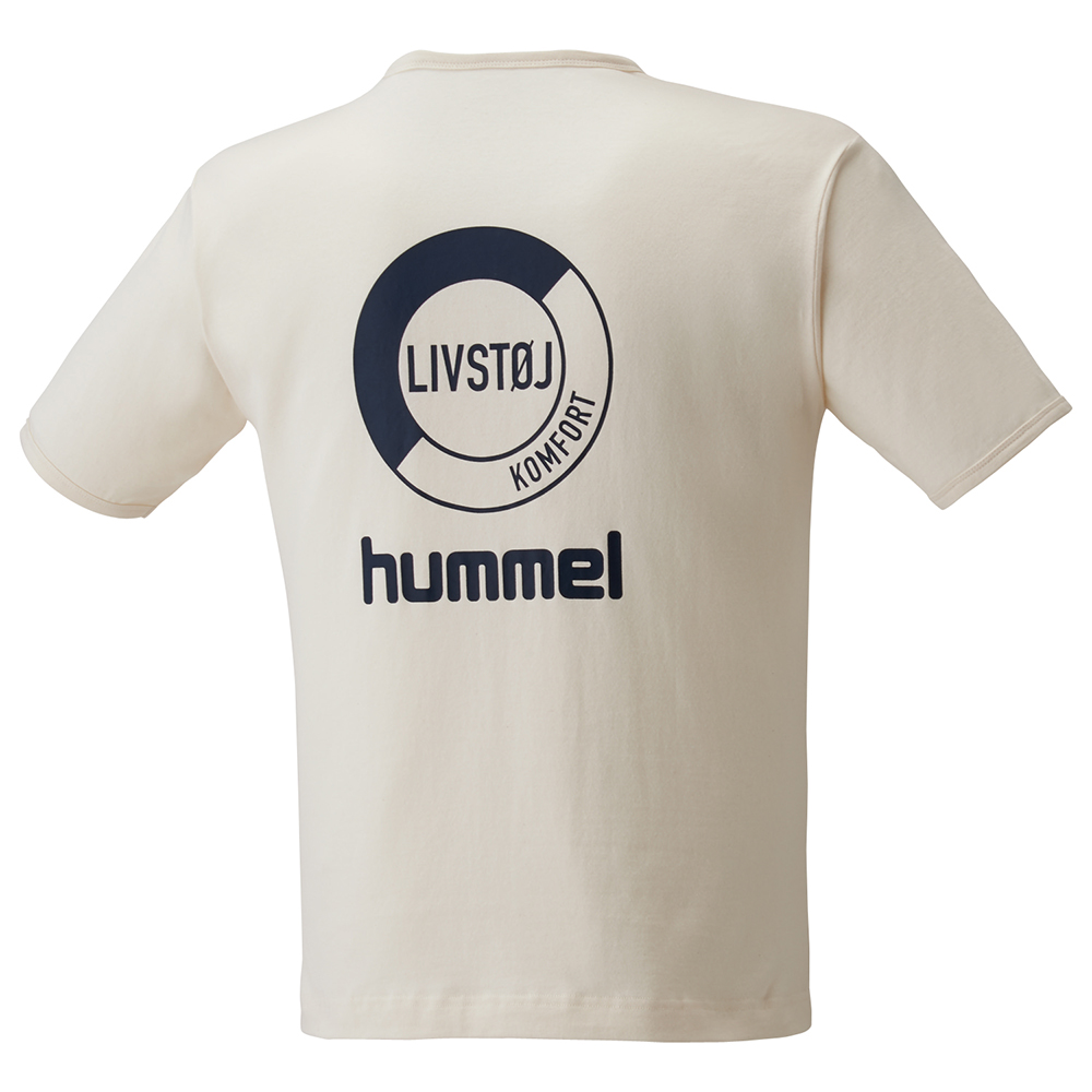 hummel(ヒュンメル)-S ストライプＴシャツ オフホワイト シャツ SSK公式オンラインストア「SSK  STORES」｜スポーツウェア/スニーカー/ライフスタイルアパレル通販