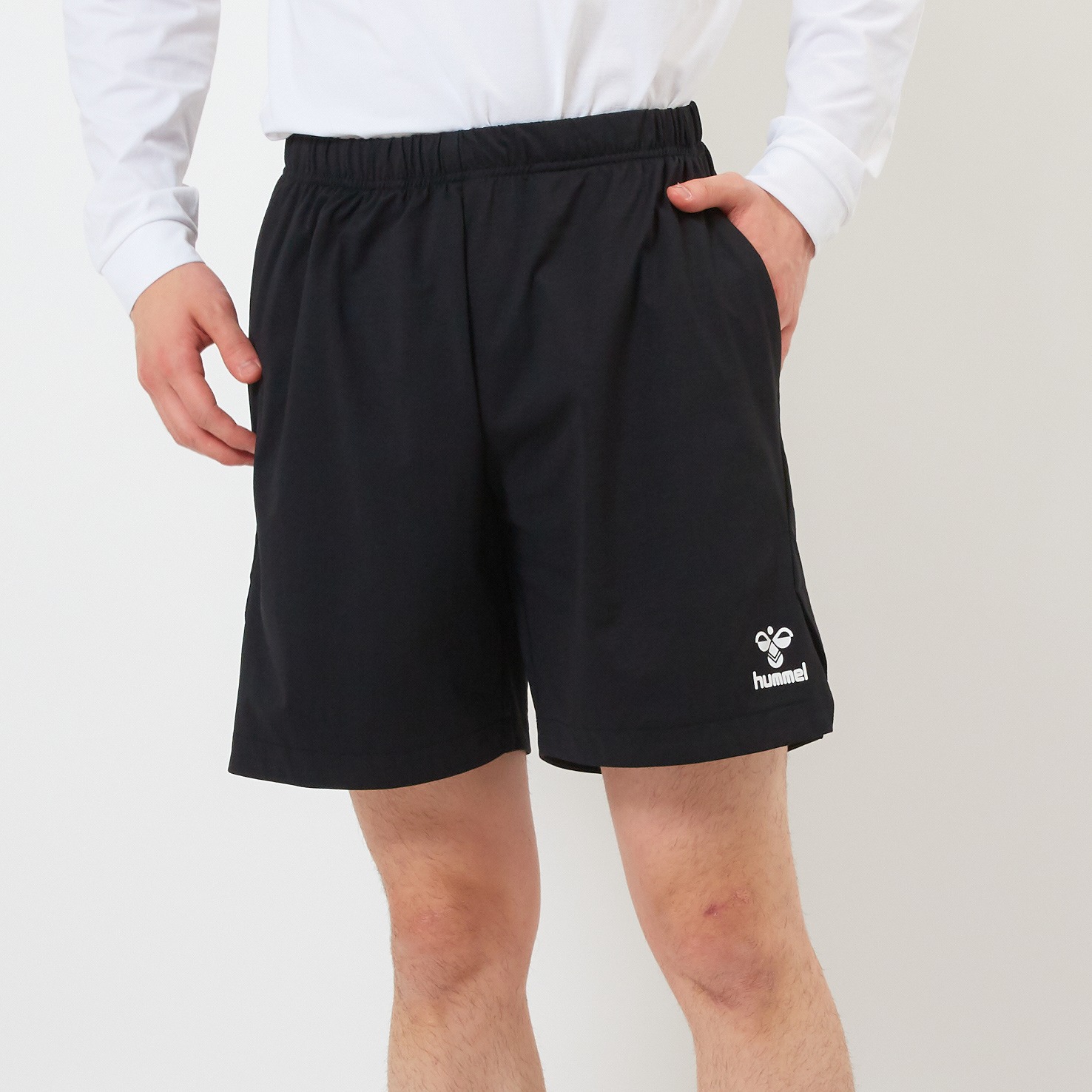 hummel(ヒュンメル)-S ストレッチハーフパンツ ブラック パンツ SSK