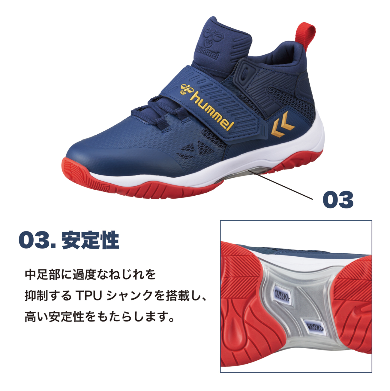 hummel-SPORTSKOMET POWER BT ホワイト×グレー ハンドボールシューズ SSK公式オンラインストア「SSK  STORES」｜スポーツウェア/スニーカー/ライフスタイルアパレル通販