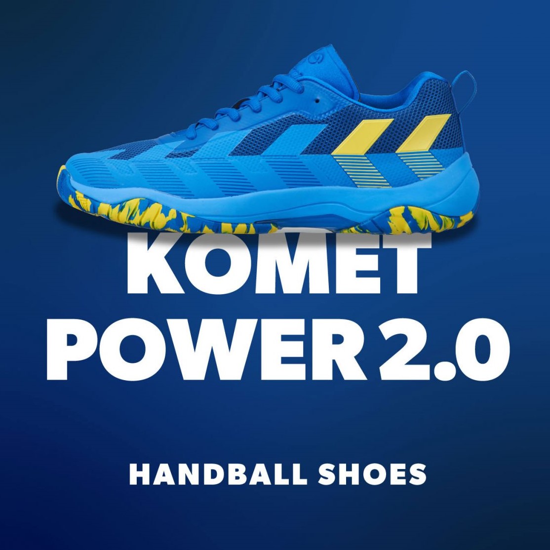 hummel(ヒュンメル)-S KOMET POWER 2.0 ブルー×イエロー ハンドボールシューズ SSK公式オンラインストア「SSK  STORES」｜スポーツウェア/スニーカー/ライフスタイルアパレル通販