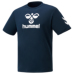 hummel-SPORTS22SSBASICデザインTシャツ 紺