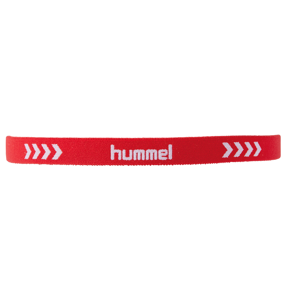 hummel-SPORTSワイドヘアゴム 赤×白