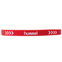 hummel-SPORTSワイドヘアゴム 赤×白