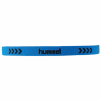 hummel-SPORTSワイドヘアゴム 青×黒