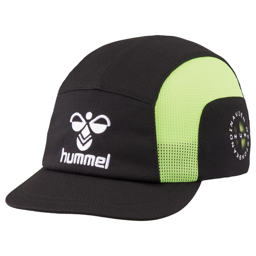 hummel(ヒュンメル)-S JR.フットボールキャップ ブラック×Ｃライム