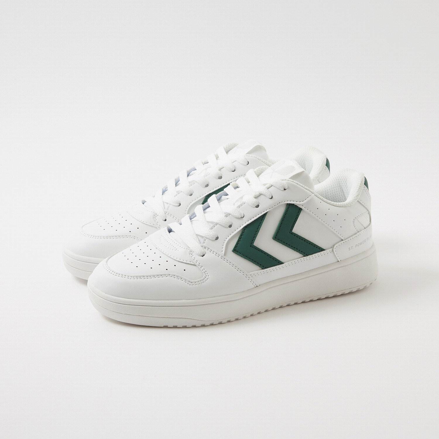 hummel(ヒュンメル)-S ST. POWER PLAY CL WHITE/GREEN ライフスタイル