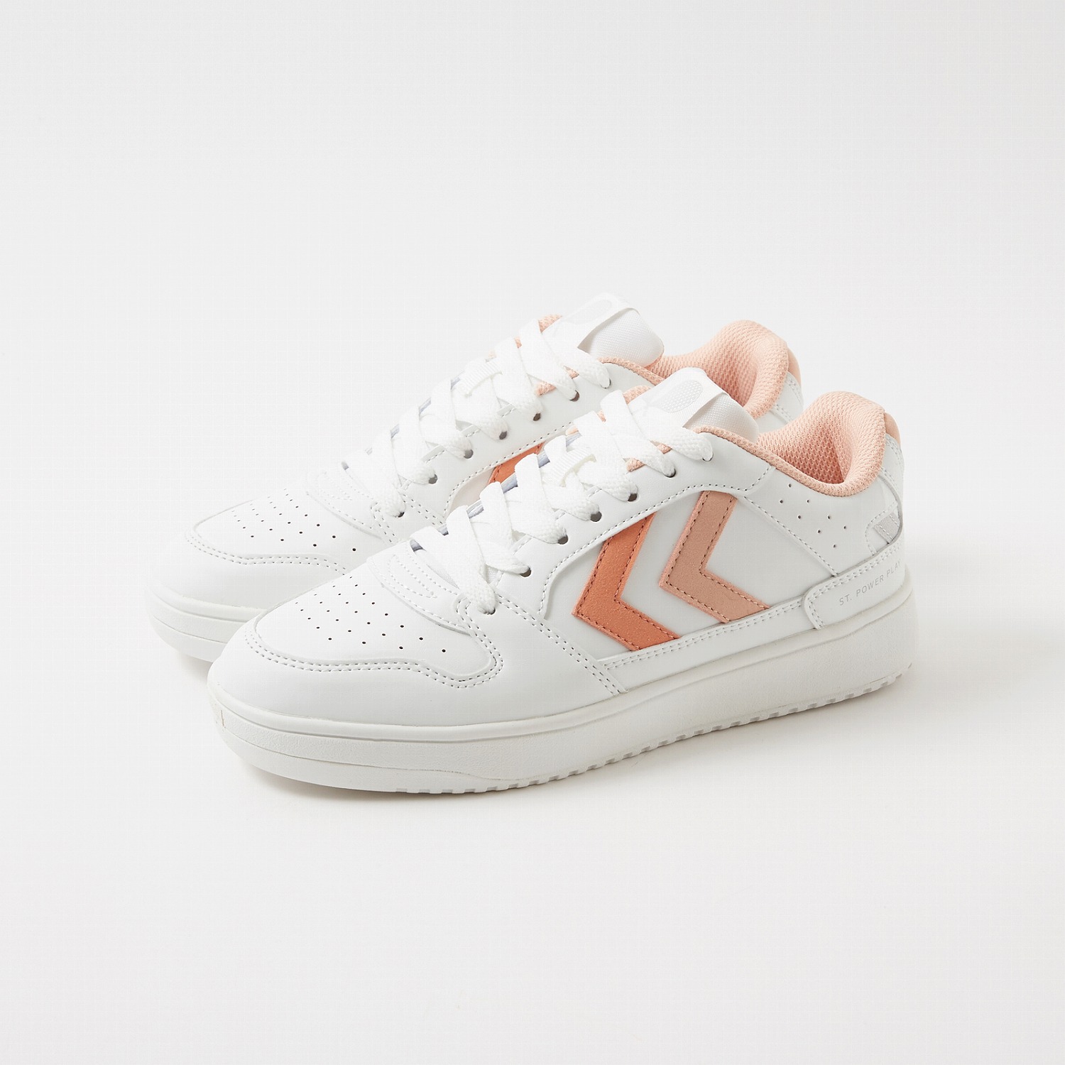 hummel(ヒュンメル)-S ST. POWER PLAY WMNS WHITE/ALMOST APRICOT 