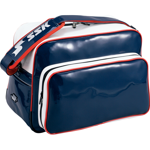 SSKBASEBALLショルダーバッグ（36L） ネイビー×ホワイト×レッド バッグ