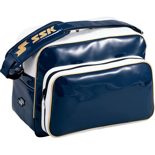 SSKBASEBALLショルダーバッグ（36L）　ネイビー×ゴールド