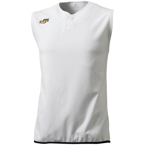 UVカット：トレーニングノースリーブシャツ ホワイト