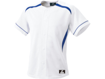 SSKBASEBALLダミーオープンプレゲームシャツ　ホワイト×Dブルー