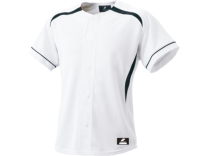 SSKBASEBALLダミーオープンプレゲームシャツ　ホワイト×ブラック