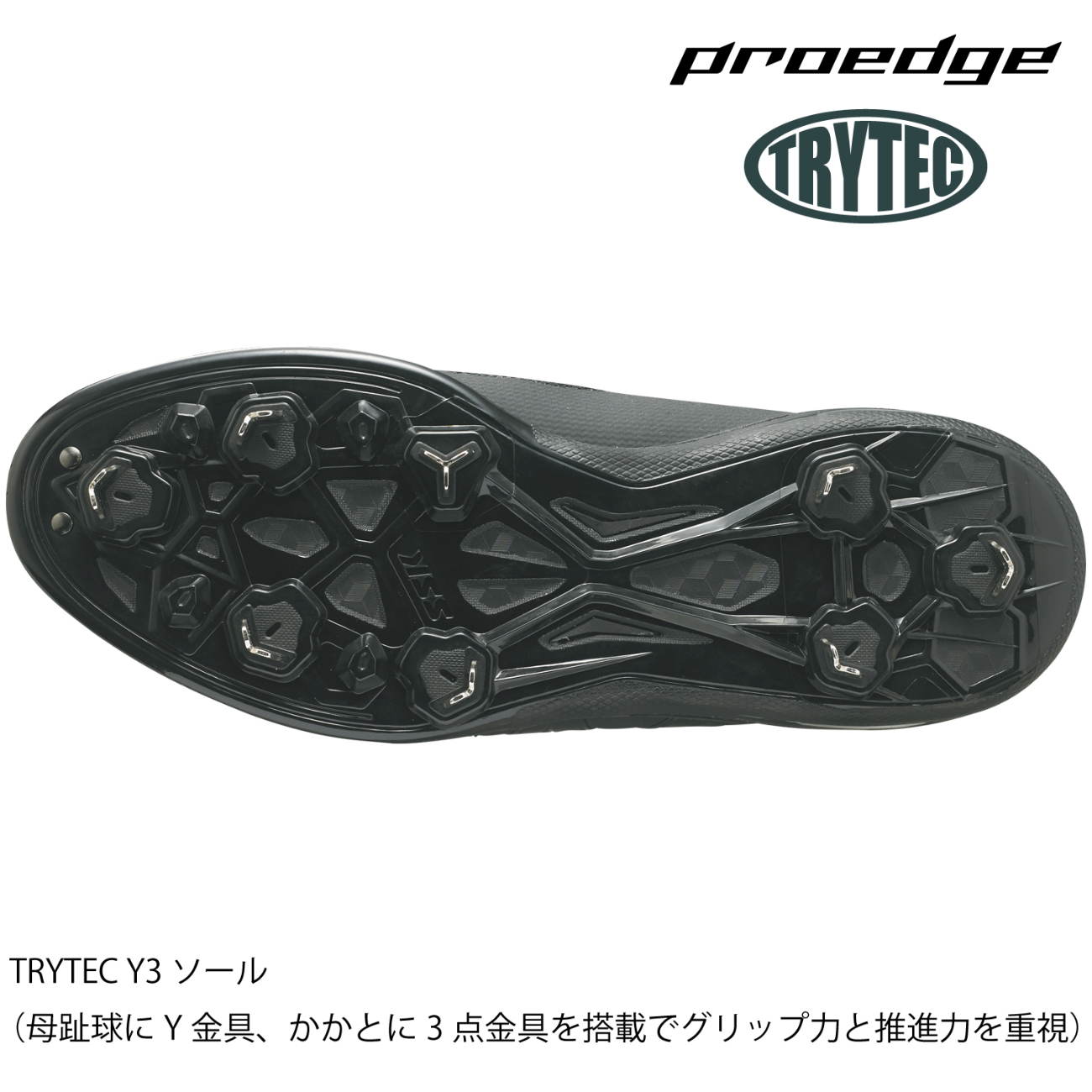 SSKBASEBALL【proedge（プロエッジ）】TRYTECソールTT-L ブラック 